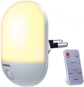 EMOS Luce Notturna LED A Spina Con Sensore Crepuscolare 5lm, Bianco Caldo Per Cameretta, Camera Letto, Scale, Corridoio